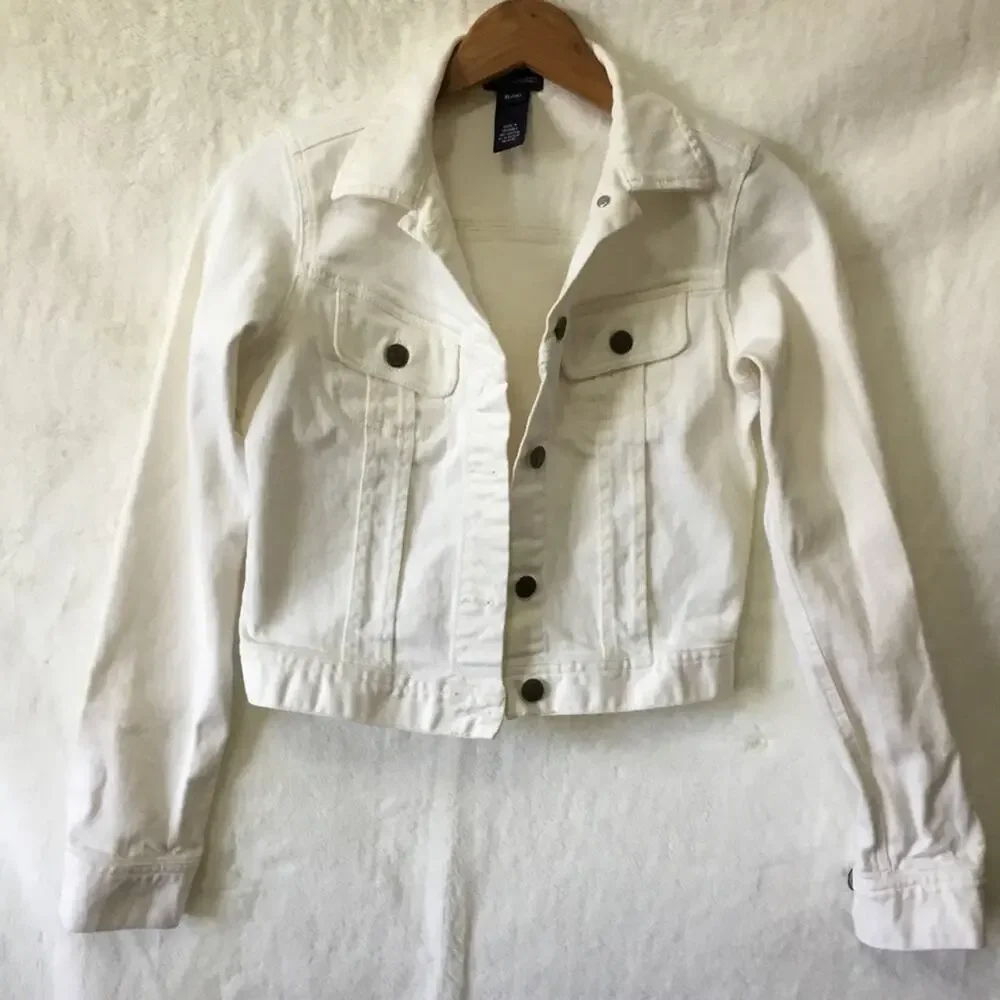 Ralph Lauren Girl White Cropped Denim Jacket